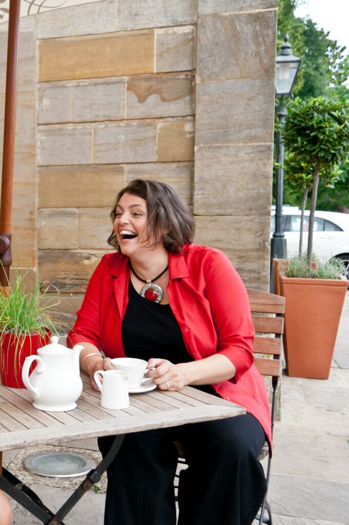 Helena with tea